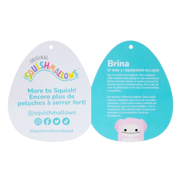 Brina the Bigfoot Fuzzy Belly Squishmallows - Picture 5 of 6